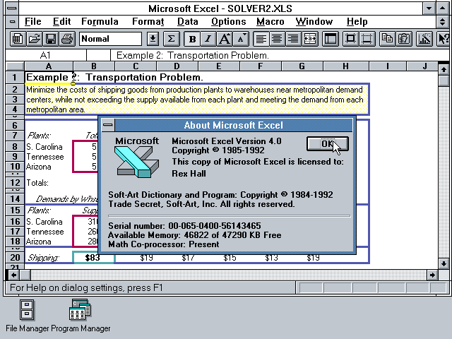 microsoft excel 2011 examples